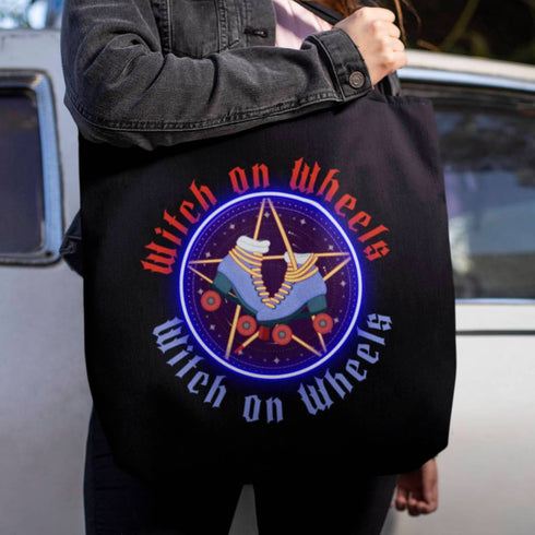 Witches on Wheels Roller Skate Tote Bag